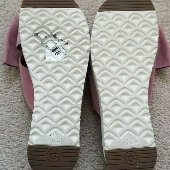 Ugg Australia Joan II Platform Slide Sandals Bow - Picture 4 of 6